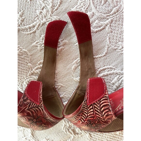 Spring Step L'Artiste Toolie Red Pump Ladies 42 /11 - Picture 10 of 13